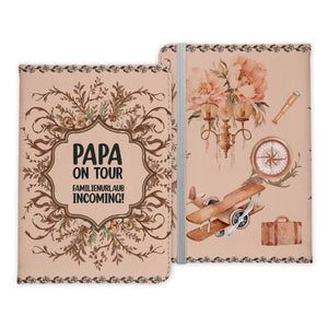 Papa Geschenk Reisepasshülle On Tour Männer Reisen Pass Etui Cover Organizer Vater Gadgets Sommer Urlaub Kunst-Leder-Reisepass-Hülle-22Feels