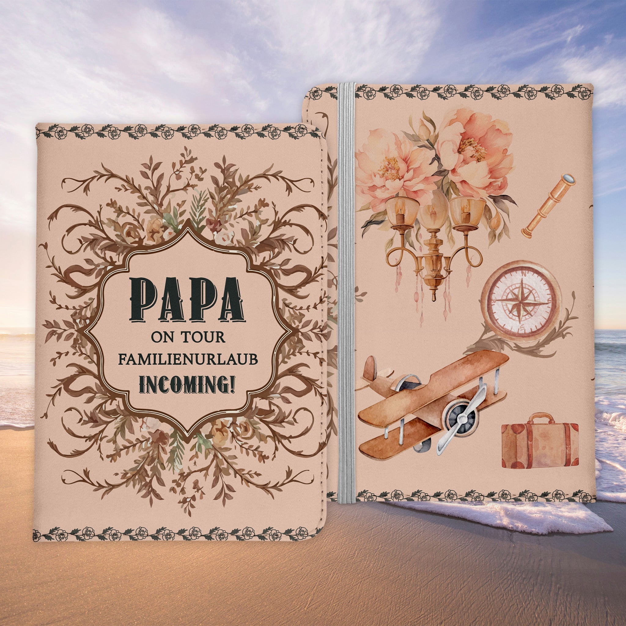 Papa Geschenk Reisepasshülle On Tour Männer Reisen Pass Etui Cover Organizer Vater Gadgets Sommer Urlaub Kunst-Leder-Reisepass-Hülle-22Feels