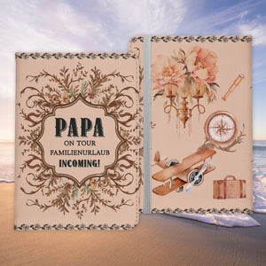 Papa Geschenk Reisepasshülle On Tour Männer Reisen Pass Etui Cover Organizer Vater Gadgets Sommer Urlaub Kunst-Leder-Reisepass-Hülle-22Feels