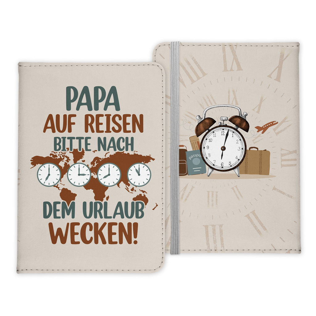 Papa Geschenk Reisepasshülle Männer Reisen Pass Etui Cover Organizer Vater Gadgets Sommer Urlaub Kunst-Leder-Reisepass-Hülle-22Feels