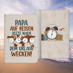 Papa Geschenk Reisepasshülle Männer Reisen Pass Etui Cover Organizer Vater Gadgets Sommer Urlaub Kunst-Leder-Reisepass-Hülle-22Feels