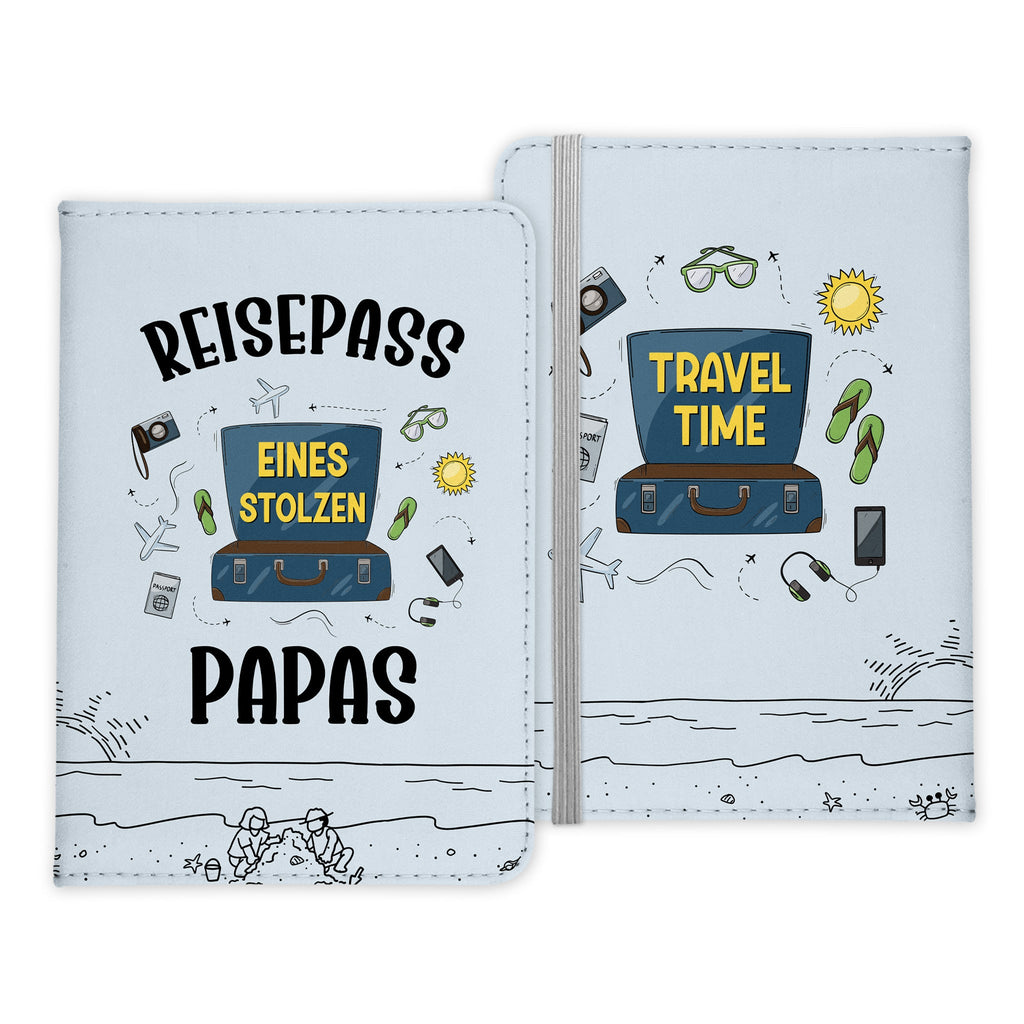 Papa Geschenk Reisepasshülle Männer Reisen Pass Etui Cover Organizer Vater Gadgets Sommer Urlaub Kunst-Leder-Reisepass-Hülle-22Feels