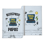 Papa Geschenk Reisepasshülle Männer Reisen Pass Etui Cover Organizer Vater Gadgets Sommer Urlaub Kunst-Leder-Reisepass-Hülle-22Feels
