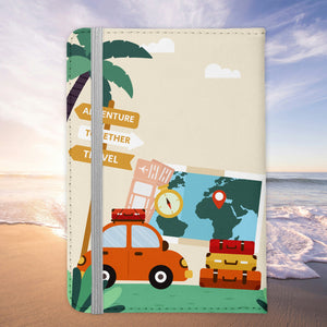 Papa Geschenk Reisepasshülle Männer Reisen mit Kindern Pass Etui Cover Organizer Vater Gadgets Sommer Urlaub Kunst-Leder-Reisepass-Hülle-22Feels