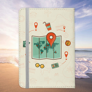 Papa Geschenk Reisepasshülle "On Tour Kaffee" Männer Reisen Pass Etui Cover Organizer Vater Gadgets Sommer Urlaub Kunst-Leder-Reisepass-Hülle-22Feels
