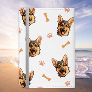 Deutscher Schäferhund Reisepasshülle Hundemama Geschenk Frauchen Reisen mit Hund Pass Etui Cover Organizer Frauen Gadgets Sommer Urlaub Kunst-Leder-Reisepass-Hülle-22Feels