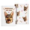 Deutscher Schäferhund Reisepasshülle Hundemama Geschenk Frauchen Reisen mit Hund Pass Etui Cover Organizer Frauen Gadgets Sommer Urlaub Kunst-Leder-Reisepass-Hülle-22Feels