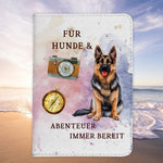 Deutscher Schäferhund Reisepasshülle Geschenk Reisen mit Hund Frauen Männer Pass Etui Cover Organizer Gadgets Sommer Urlaub Kunst-Leder-Reisepass-Hülle-22Feels