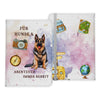 Deutscher Schäferhund Reisepasshülle Geschenk Reisen mit Hund Frauen Männer Pass Etui Cover Organizer Gadgets Sommer Urlaub Kunst-Leder-Reisepass-Hülle-22Feels
