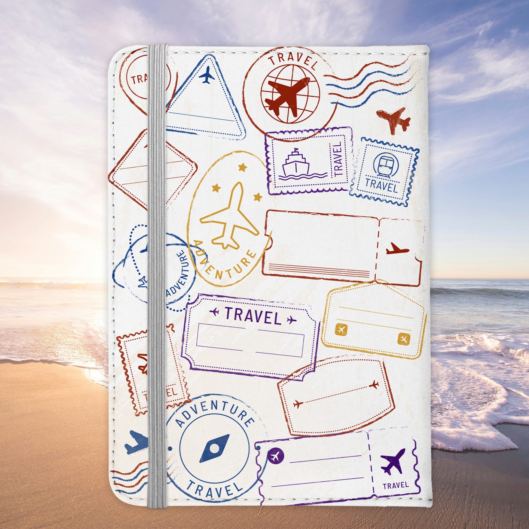 Deutscher Schäferhund Reisepasshülle Geschenk Reisen mit Hund Frauen Männer Pass Etui Cover Organizer Gadgets Sommer Urlaub Kunst-Leder-Reisepass-Hülle-22Feels