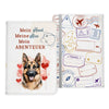 Deutscher Schäferhund Reisepasshülle Geschenk Reisen mit Hund Frauen Männer Pass Etui Cover Organizer Gadgets Sommer Urlaub Kunst-Leder-Reisepass-Hülle-22Feels