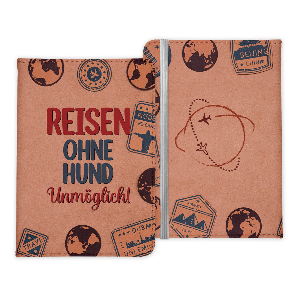 Deutscher Schäferhund Reisepasshülle Geschenk Reisen mit Hund Frauen Männer Pass Etui Cover Organizer Gadgets Sommer Urlaub Kunst-Leder-Reisepass-Hülle-22Feels