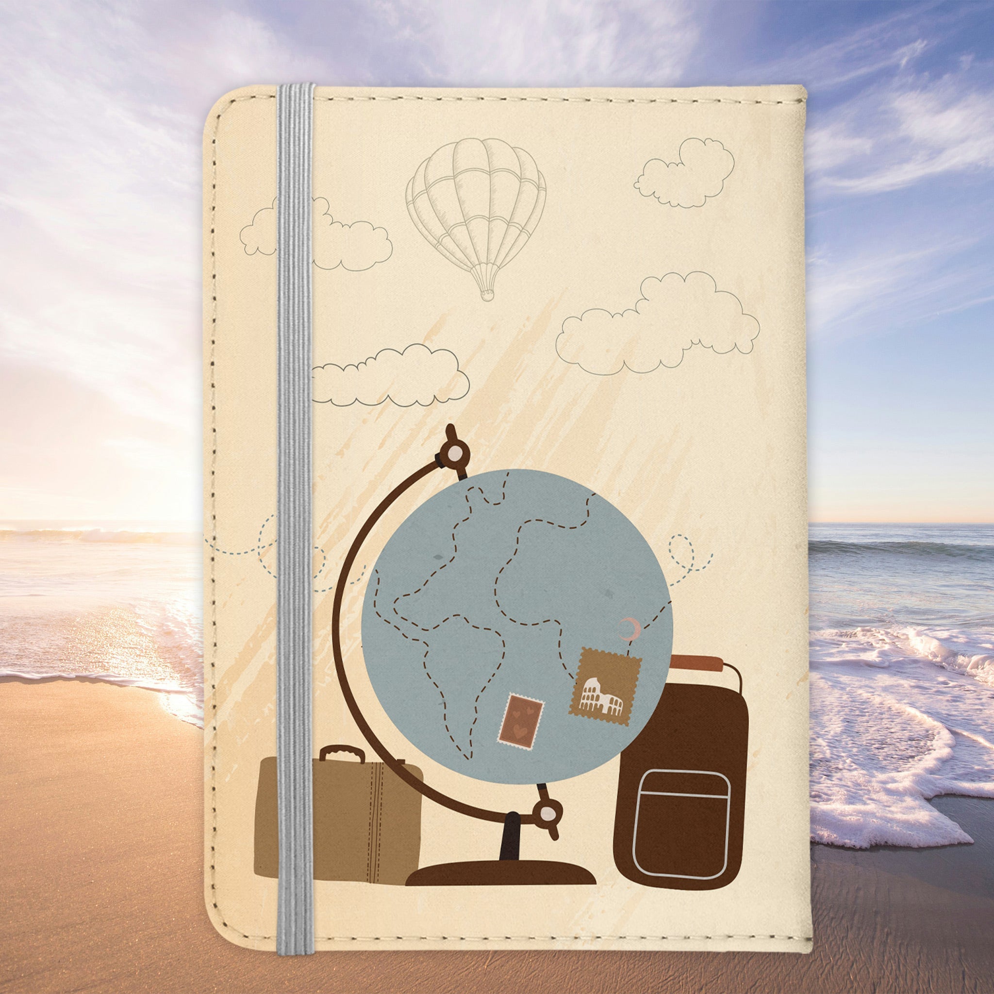 Deutscher Schäferhund Reisepasshülle Geschenk Reisen mit Hund Frauen Männer Pass Etui Cover Organizer Gadgets Sommer Urlaub Kunst-Leder-Reisepass-Hülle-22Feels