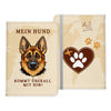 Deutscher Schäferhund Reisepasshülle Geschenk Reisen mit Hund Frauen Männer Pass Etui Cover Organizer Gadgets Sommer Urlaub Kunst-Leder-Reisepass-Hülle-22Feels