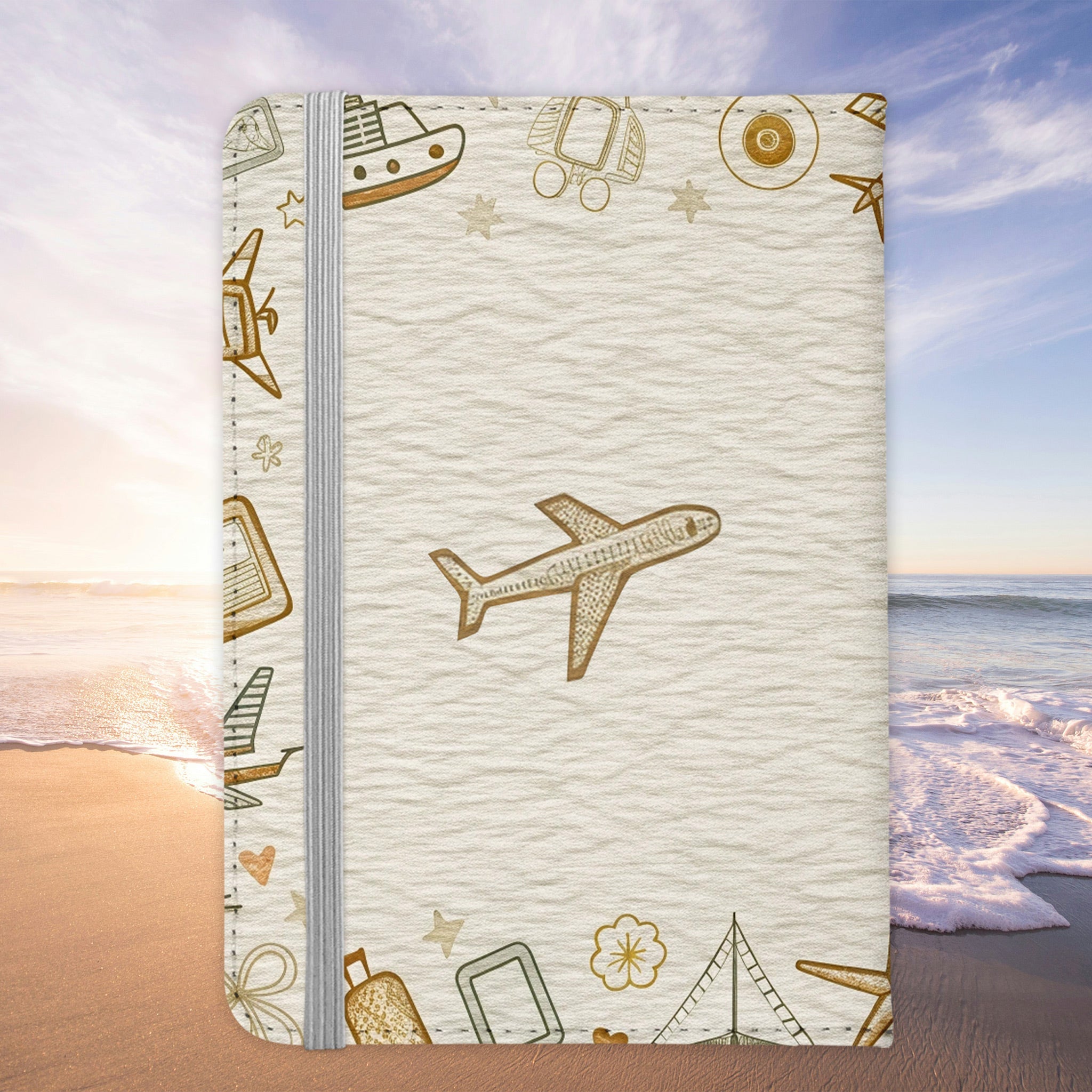 Deutscher Schäferhund Reisepasshülle Geschenk Reisen mit Hund Frauen Männer Pass Etui Cover Organizer Gadgets Sommer Urlaub Kunst-Leder-Reisepass-Hülle-22Feels