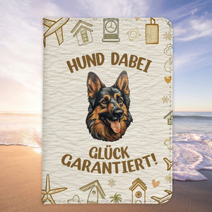 Deutscher Schäferhund Reisepasshülle Geschenk Reisen mit Hund Frauen Männer Pass Etui Cover Organizer Gadgets Sommer Urlaub Kunst-Leder-Reisepass-Hülle-22Feels