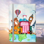 Reisen mit Katze Reisepasshülle Frauen Geschenk Männer Pass Etui Cover Organizer Gadgets Sommer Urlaub Kunst-Leder-Reisepass-Hülle-22Feels