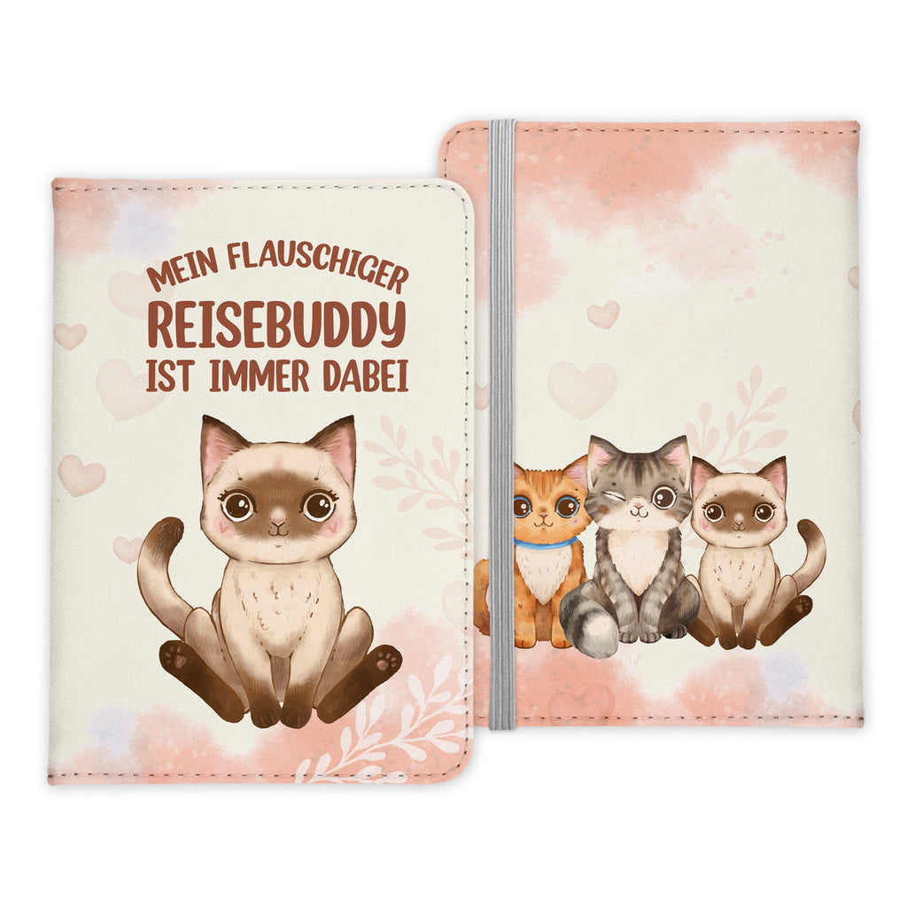 Reisen mit Katze Reisepasshülle Frauen Geschenk Männer Pass Etui Cover Organizer Gadgets Sommer Urlaub Kunst-Leder-Reisepass-Hülle-22Feels