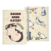 Reisen mit Katze Reisepasshülle Frauen Geschenk Männer Pass Etui Cover Organizer Gadgets Sommer Urlaub Kunst-Leder-Reisepass-Hülle-22Feels