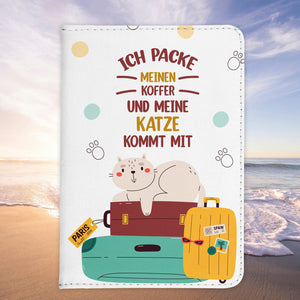 Reisen mit Katze Reisepasshülle Frauen Geschenk Männer Pass Etui Cover Organizer Gadgets Sommer Urlaub Kunst-Leder-Reisepass-Hülle-22Feels