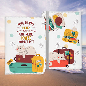 Reisen mit Katze Reisepasshülle Frauen Geschenk Männer Pass Etui Cover Organizer Gadgets Sommer Urlaub Kunst-Leder-Reisepass-Hülle-22Feels