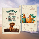 Reisen mit Hund Reisepasshülle Frauen Geschenk Männer Pass Etui Cover Organizer Gadgets Sommer Urlaub Kunst-Leder-Reisepass-Hülle-22Feels