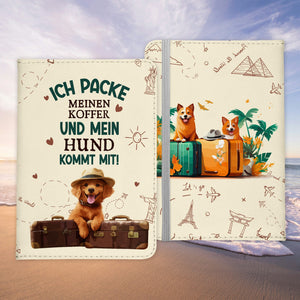 Reisen mit Hund Reisepasshülle Frauen Geschenk Männer Pass Etui Cover Organizer Gadgets Sommer Urlaub Kunst-Leder-Reisepass-Hülle-22Feels