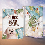 Reisen mit Hund Reisepasshülle Frauen Geschenk Männer Pass Etui Cover Organizer Gadgets Sommer Urlaub Kunst-Leder-Reisepass-Hülle-22Feels