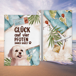 Reisen mit Hund Reisepasshülle Frauen Geschenk Männer Pass Etui Cover Organizer Gadgets Sommer Urlaub Kunst-Leder-Reisepass-Hülle-22Feels