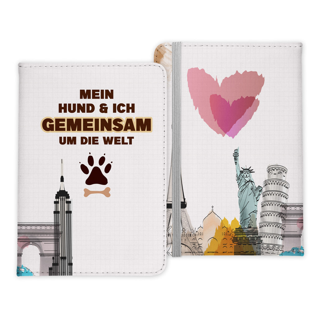 Reisen mit Hund Reisepasshülle Frauen Geschenk Männer Pass Etui Cover Organizer Gadgets Sommer Urlaub Kunst-Leder-Reisepass-Hülle-22Feels