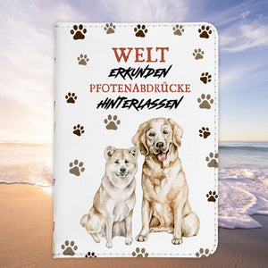 Reisen mit Hund Reisepasshülle Frauen Geschenk Männer Pass Etui Cover Organizer Gadgets Sommer Urlaub Kunst-Leder-Reisepass-Hülle-22Feels