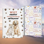 Reisen mit Hund Reisepasshülle Frauen Geschenk Männer Pass Etui Cover Organizer Gadgets Sommer Urlaub Kunst-Leder-Reisepass-Hülle-22Feels