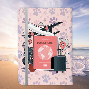 Reisen mit Hund Reisepasshülle Frauen Geschenk Männer Pass Etui Cover Organizer Gadgets Sommer Urlaub Kunst-Leder-Reisepass-Hülle-22Feels