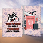 Reisen mit Hund Reisepasshülle Frauen Geschenk Männer Pass Etui Cover Organizer Gadgets Sommer Urlaub Kunst-Leder-Reisepass-Hülle-22Feels