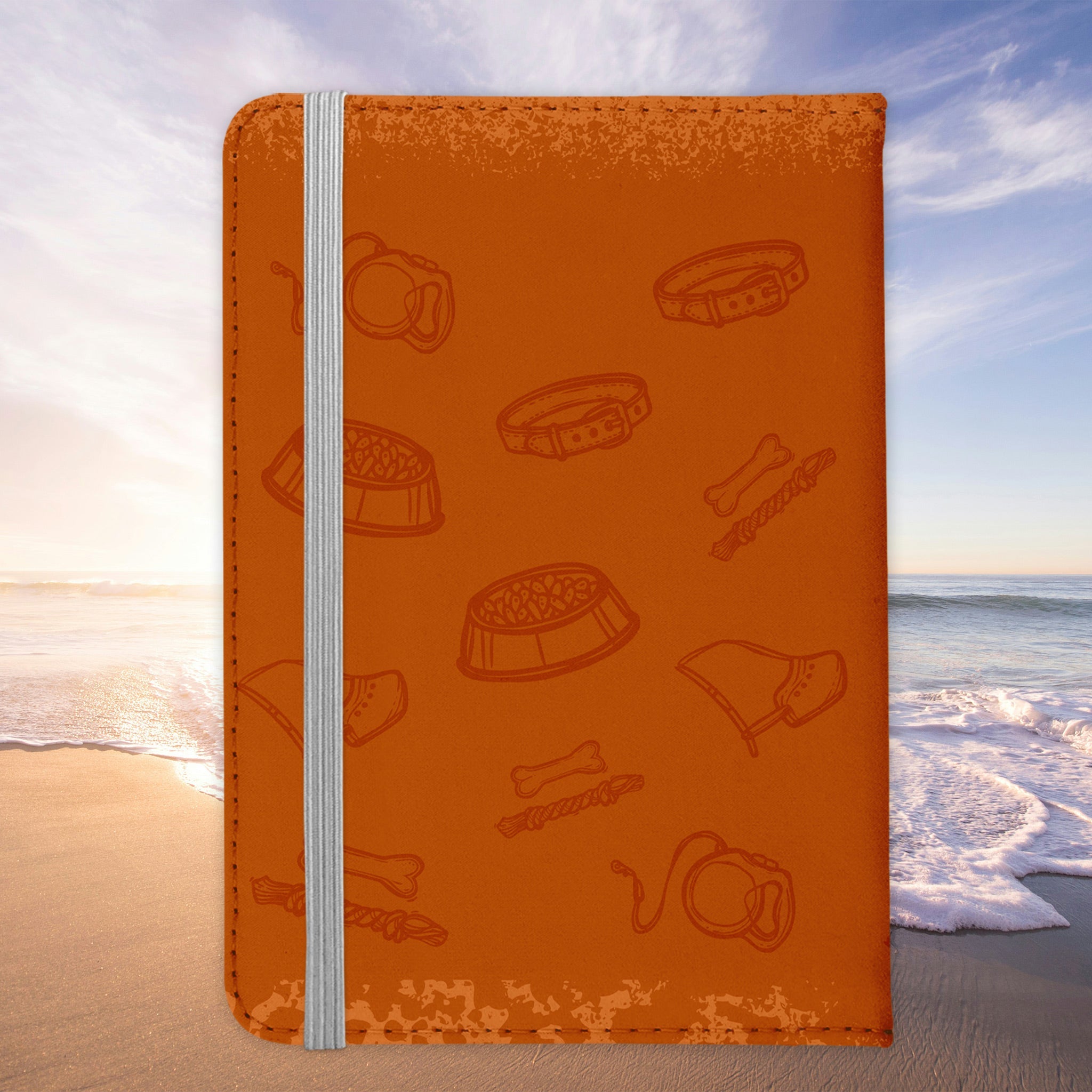 Reisen mit Hund Reisepasshülle Frauen Geschenk Männer Pass Etui Cover Organizer Gadgets Sommer Urlaub Kunst-Leder-Reisepass-Hülle-22Feels