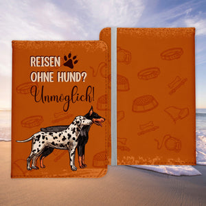 Reisen mit Hund Reisepasshülle Frauen Geschenk Männer Pass Etui Cover Organizer Gadgets Sommer Urlaub Kunst-Leder-Reisepass-Hülle-22Feels