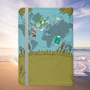Reisen mit Hund Reisepasshülle Frauen Geschenk Männer Pass Etui Cover Organizer Gadgets Sommer Urlaub Kunst-Leder-Reisepass-Hülle-22Feels