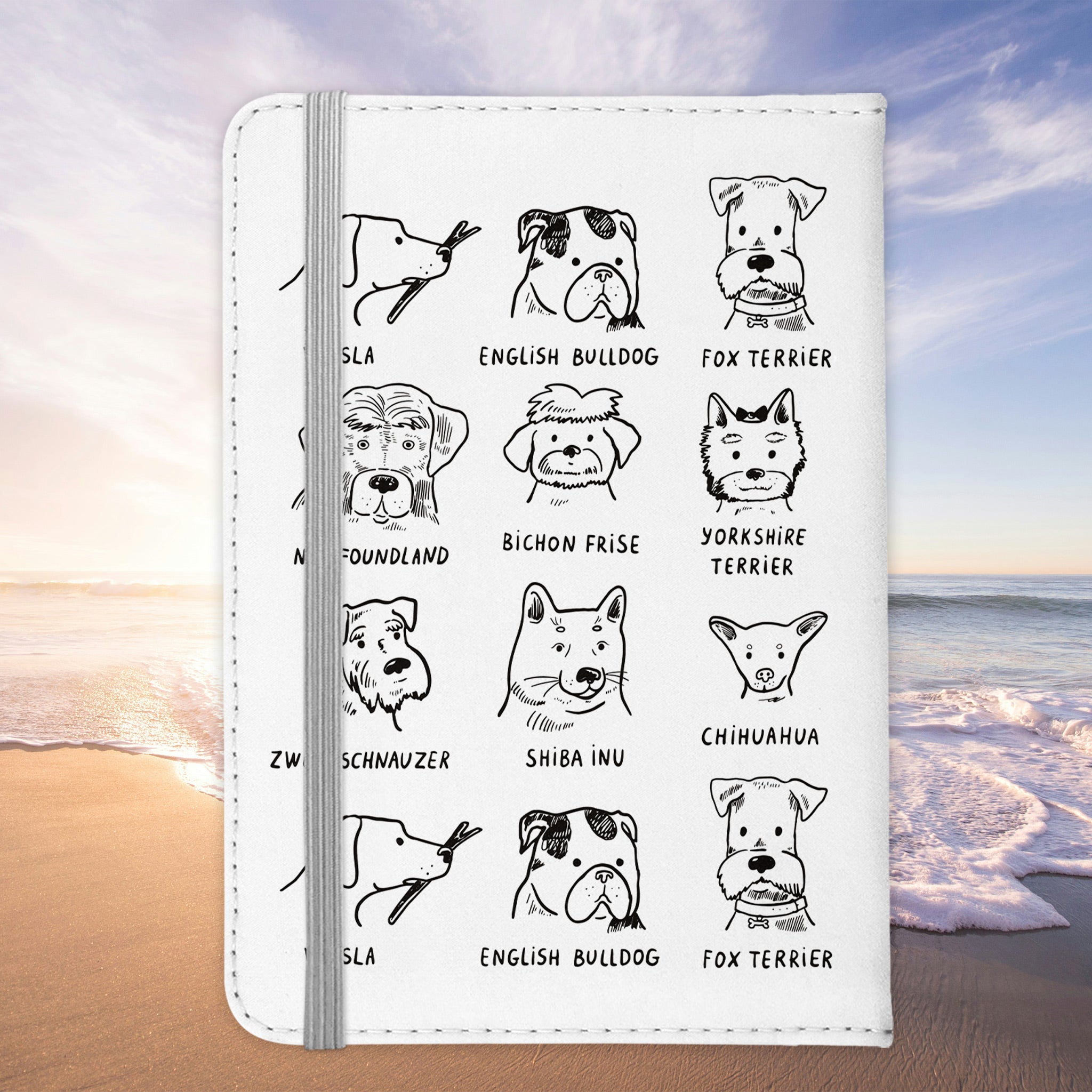 Reisen mit Hund Reisepasshülle "Pfotenpass" Frauen Geschenk Männer Pass Etui Cover Organizer Gadgets Sommer Urlaub Kunst-Leder-Reisepass-Hülle-22Feels