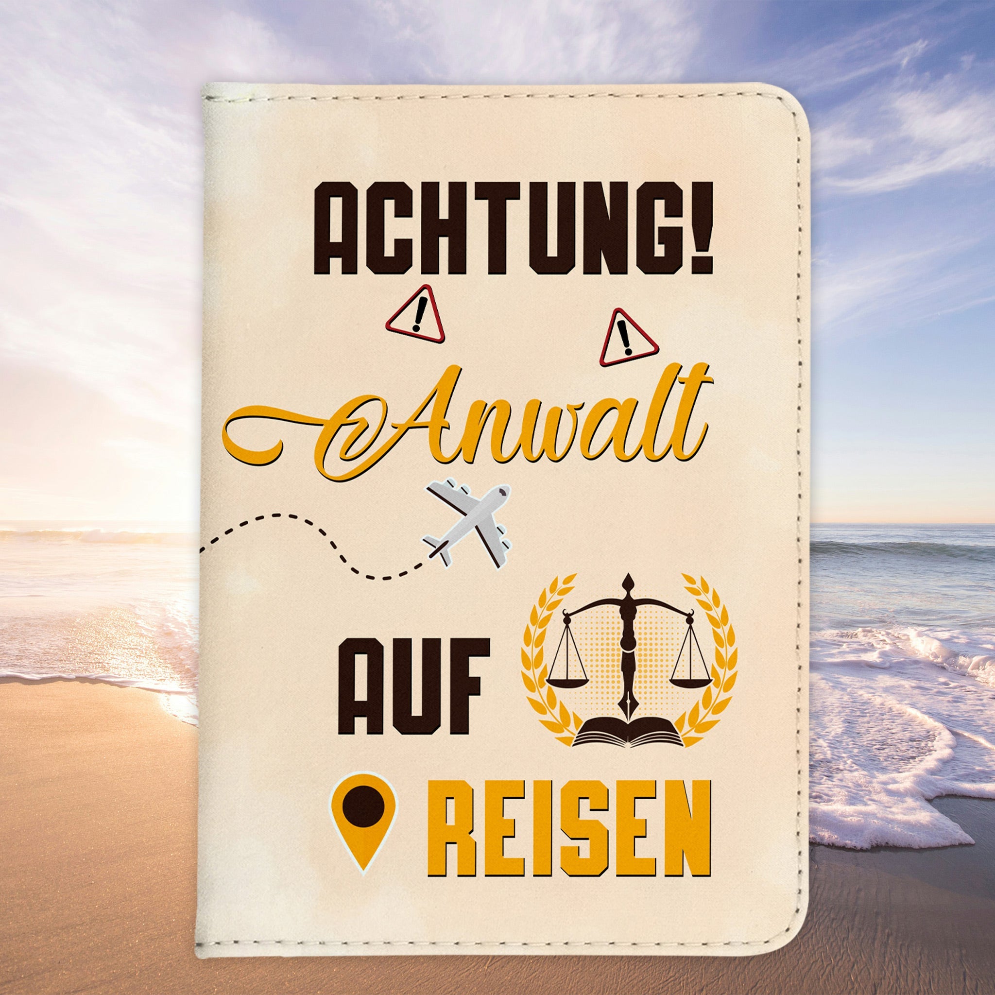 Anwalt Geschenk Reisepasshülle Männer Reisen Pass Etui Cover Organizer Sommer Urlaub Gadgets Kunst-Leder Berufe Accessoire-Reisepass-Hülle-22Feels