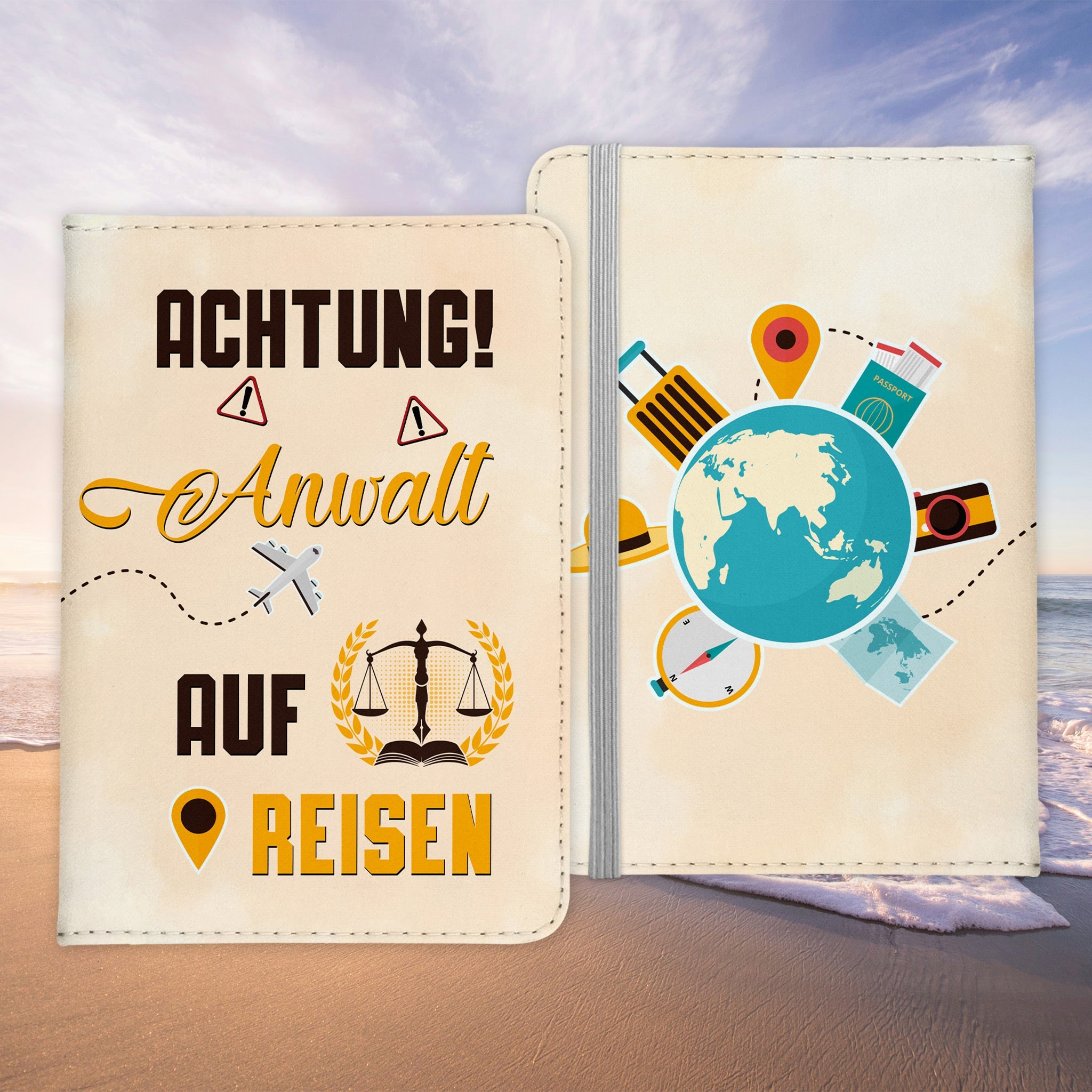 Anwalt Geschenk Reisepasshülle Männer Reisen Pass Etui Cover Organizer Sommer Urlaub Gadgets Kunst-Leder Berufe Accessoire-Reisepass-Hülle-22Feels