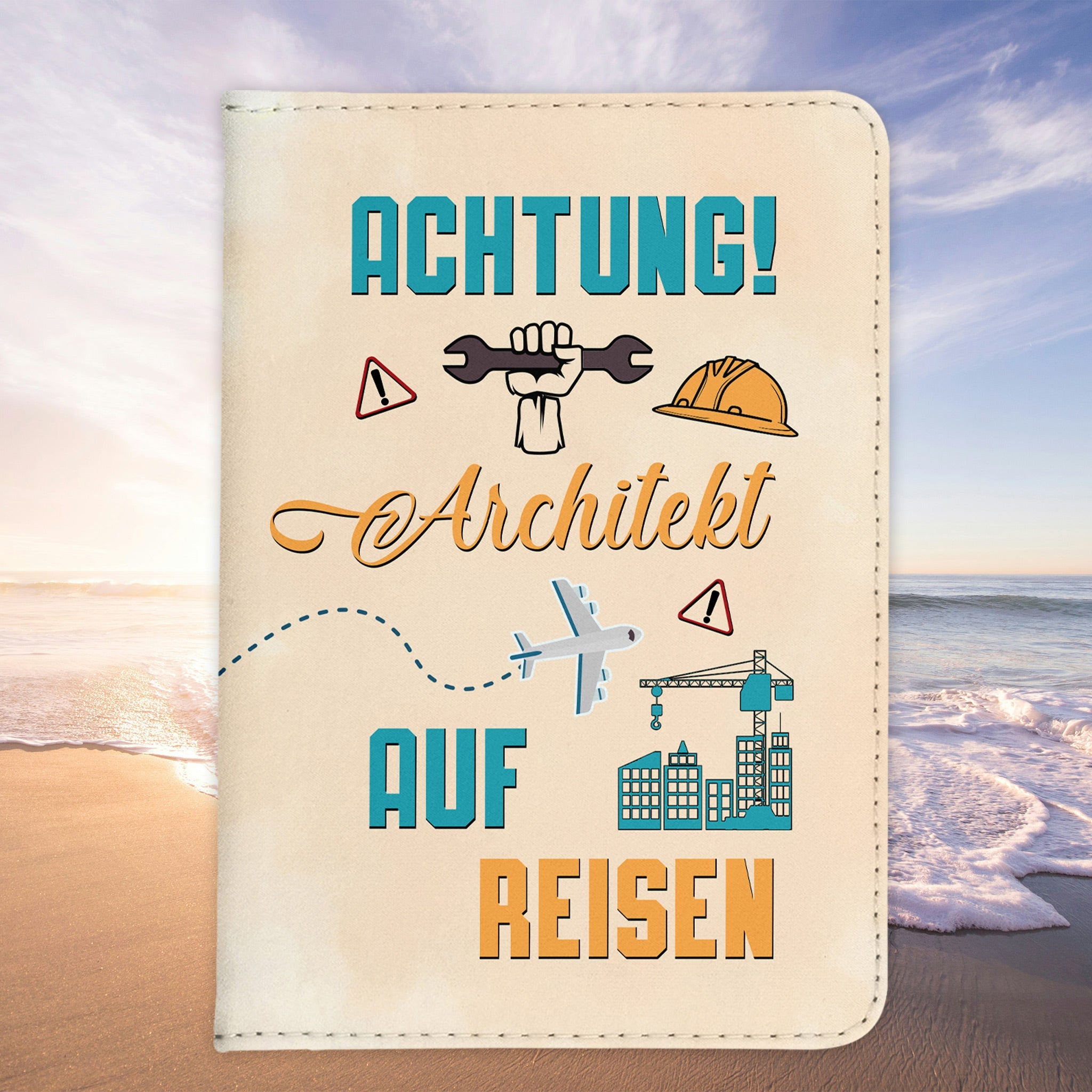 Architekt Geschenk Reisepasshülle Männer Reisen Pass Etui Cover Organizer Sommer Urlaub Gadgets Kunst-Leder Berufe Accessoire-Reisepass-Hülle-22Feels