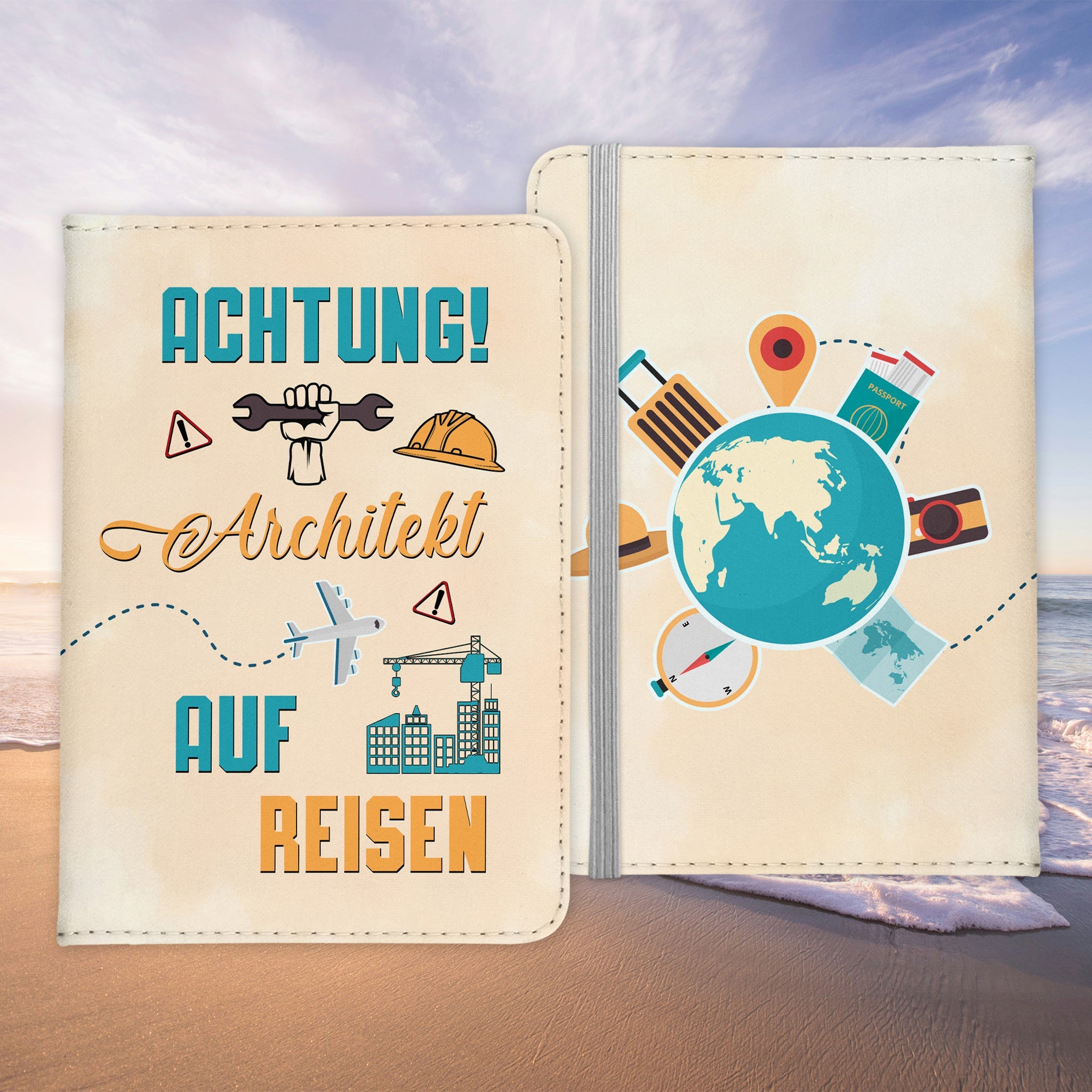 Architekt Geschenk Reisepasshülle Männer Reisen Pass Etui Cover Organizer Sommer Urlaub Gadgets Kunst-Leder Berufe Accessoire-Reisepass-Hülle-22Feels