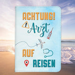 Arzt Geschenk Reisepasshülle Männer Reisen Pass Etui Cover Organizer Sommer Urlaub Gadgets Kunst-Leder Berufe Accessoire-Reisepass-Hülle-22Feels