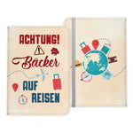 Bäcker Geschenk Reisepasshülle Männer Reisen Pass Etui Cover Organizer Sommer Urlaub Gadgets Kunst-Leder Berufe Accessoire-Reisepass-Hülle-22Feels