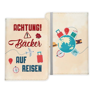 Bäcker Geschenk Reisepasshülle Männer Reisen Pass Etui Cover Organizer Sommer Urlaub Gadgets Kunst-Leder Berufe Accessoire-Reisepass-Hülle-22Feels