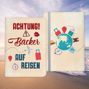 Bäcker Geschenk Reisepasshülle Männer Reisen Pass Etui Cover Organizer Sommer Urlaub Gadgets Kunst-Leder Berufe Accessoire-Reisepass-Hülle-22Feels