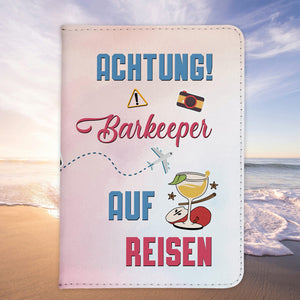 Barkeeper Geschenk Reisepasshülle Männer Reisen Pass Etui Cover Organizer Sommer Urlaub Gadgets Kunst-Leder Berufe Accessoire-Reisepass-Hülle-22Feels