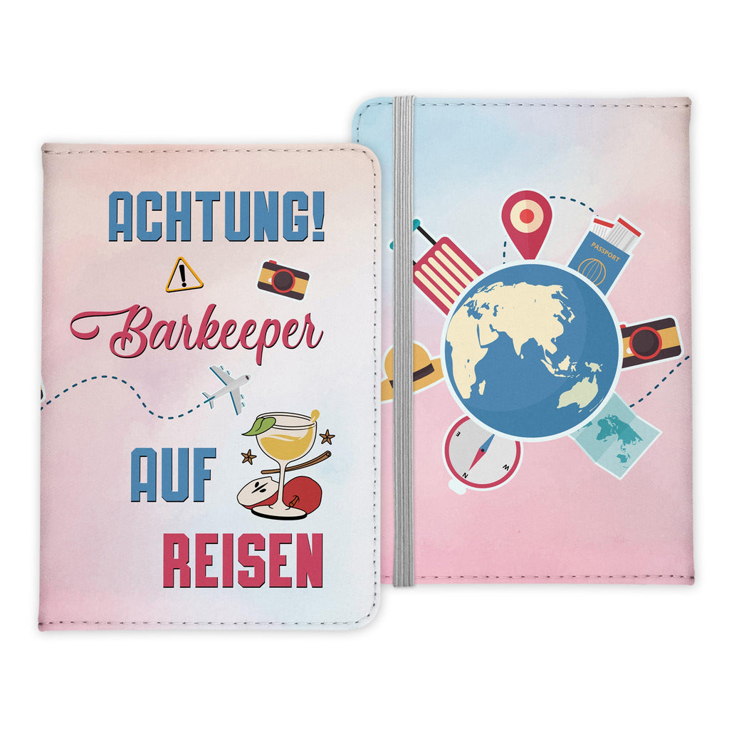 Barkeeper Geschenk Reisepasshülle Männer Reisen Pass Etui Cover Organizer Sommer Urlaub Gadgets Kunst-Leder Berufe Accessoire-Reisepass-Hülle-22Feels