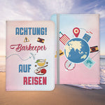 Barkeeper Geschenk Reisepasshülle Männer Reisen Pass Etui Cover Organizer Sommer Urlaub Gadgets Kunst-Leder Berufe Accessoire-Reisepass-Hülle-22Feels