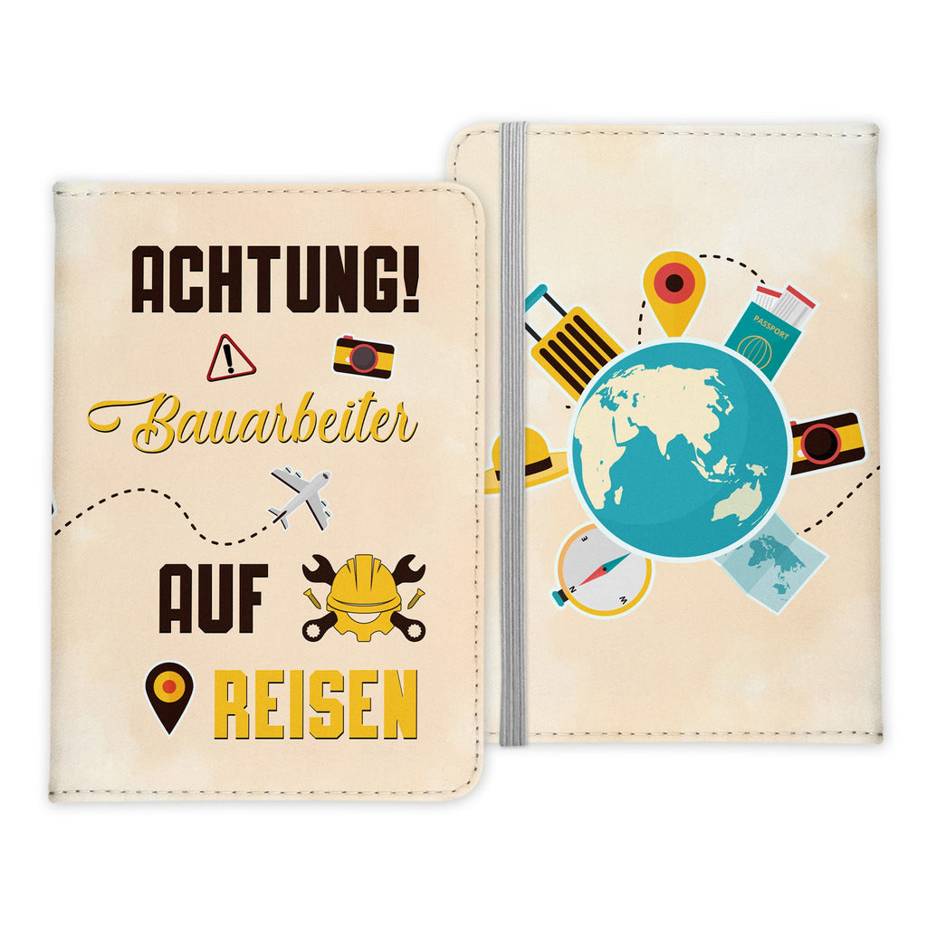 Bauarbeiter Geschenk Reisepasshülle Männer Reisen Pass Etui Cover Organizer Sommer Urlaub Gadgets Kunst-Leder Berufe Accessoire-Reisepass-Hülle-22Feels